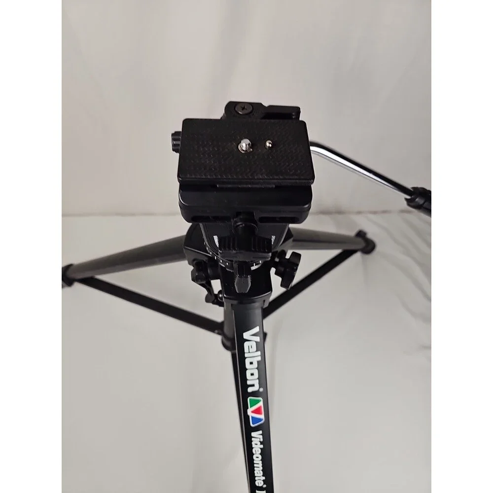 Velbon Camera Tripod PH-368 Pan Head w/ Quick Release Plate & Carry Case